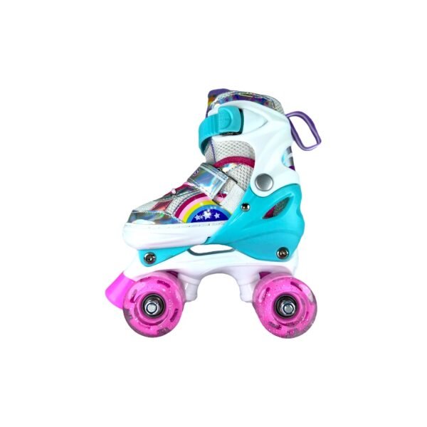 Patines 4 Ruedas Artisticos Ajustables Kit Onwheels Celeste