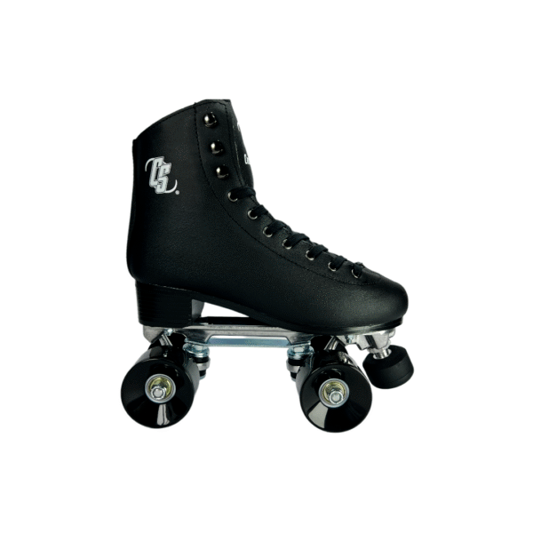 Patines 4 Ruedas Artisticos Chicos Skate Aluminio Negro