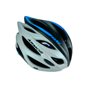 Casco Para Patinaje Y Ciclismo Profesional Ajustable Armor Con Luces Azul