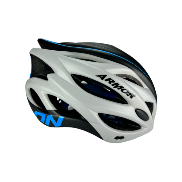 Casco Para Patinaje Y Ciclismo Profesional Ajustable Armor Con Luces Azul