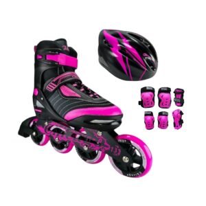 Patines En Linea Ajustables Combo Chicago Best Fucsia