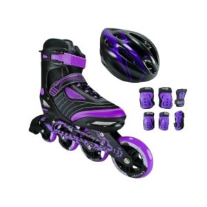 Patines En Linea Ajustables Combo Chicago Best Morado