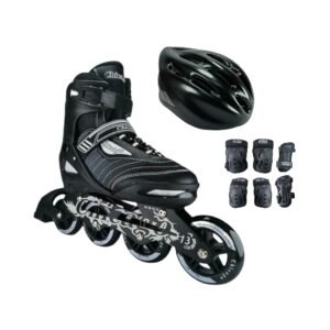 Patines En Linea Ajustables Combo Chicago Best Negro
