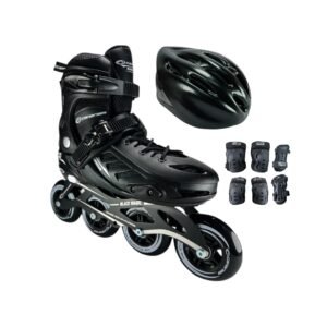 Patines En Linea Ajustables Combo Canariam Black Magic Negro