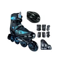 Patines En Linea Ajustables Combo Cougar MZS833HQ Azul