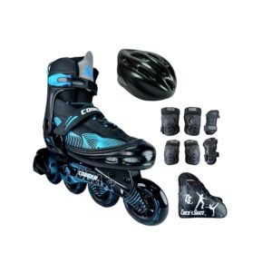 Patines En Linea Ajustables Combo Cougar MZS833HQ Azul