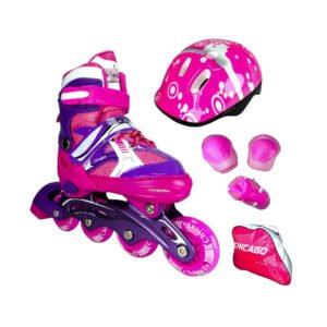 Patines En Linea Ajustables Kit Chicago Fucsia