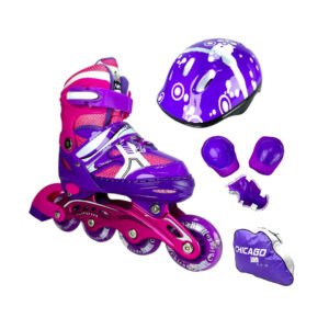 Patines En Linea Ajustables Kit Chicago Morado
