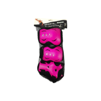 Combo Protecciones De Patinaje Alfa Fucsia