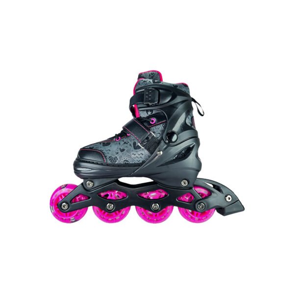 Patines En Linea Ajustables Kit Chicos Skate Fucsia