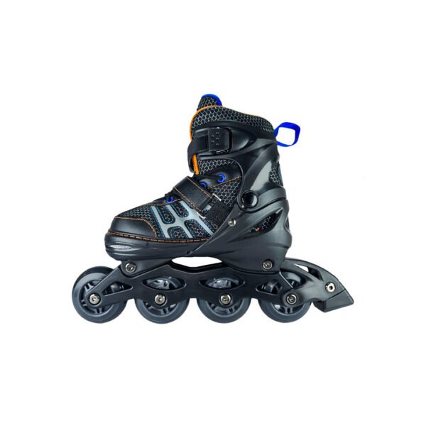 Patines En Linea Ajustables Kit Chicos Skate Negro