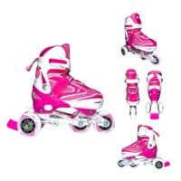 Patines En Linea Ajustables Kit Blades Fucsia