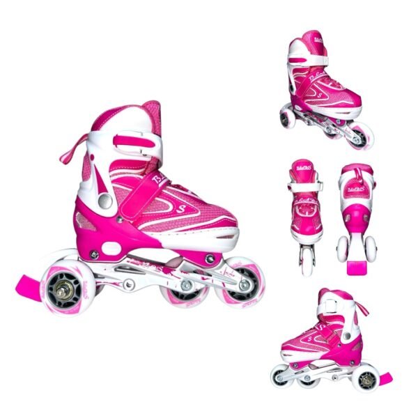 Patines En Linea Ajustables Kit Blades Fucsia