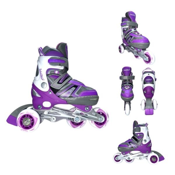 Patines En Linea Ajustables Kit Blades Morado