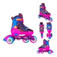 Patines En Linea Ajustables Kit Luna Luces