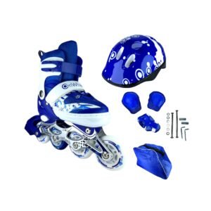 Patines En Linea Ajustables Kit Onwheels Azul