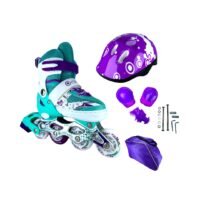 Patines En Linea Ajustables Kit Onwheels Celeste