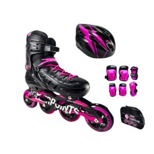 Patines En Linea Ajustables Combo Roller Points Fucsia