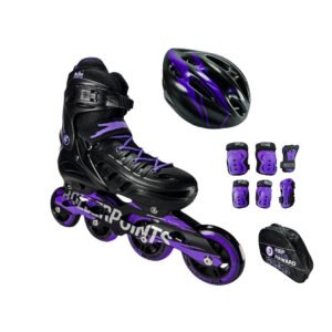 Patines En Linea Ajustables Combo Roller Points Morado
