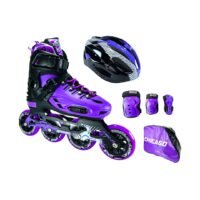 Patines En Linea Ajustables Combo Chicago Magic Morado