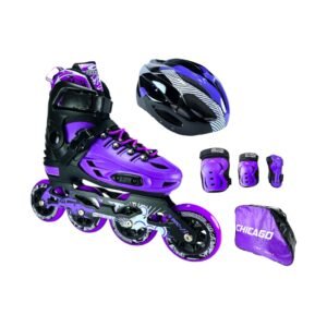 Patines En Linea Ajustables Combo Chicago Magic Morado