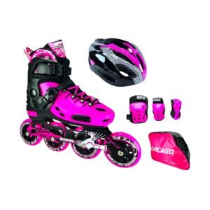 Patines En Linea Ajustables Combo Chicago Magic Fucsia