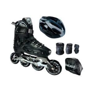 Patines En Linea Ajustables Combo Chicago Magic Negro