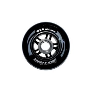 Ruedas Para Patines En Linea De Goma Semiprofesionales Chicos Skate Negras
