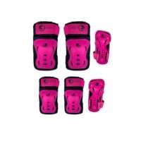 Combo Protecciones De Patinaje Roller Points Rosa