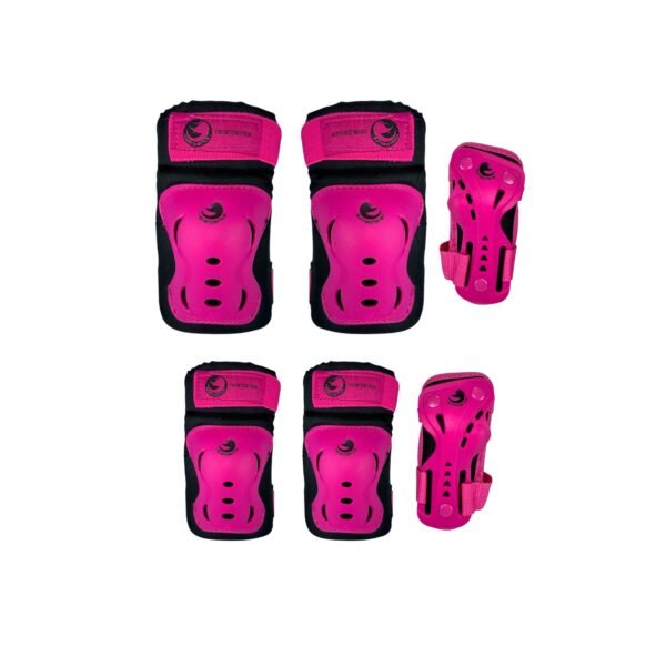 Combo Protecciones De Patinaje Roller Points Rosa
