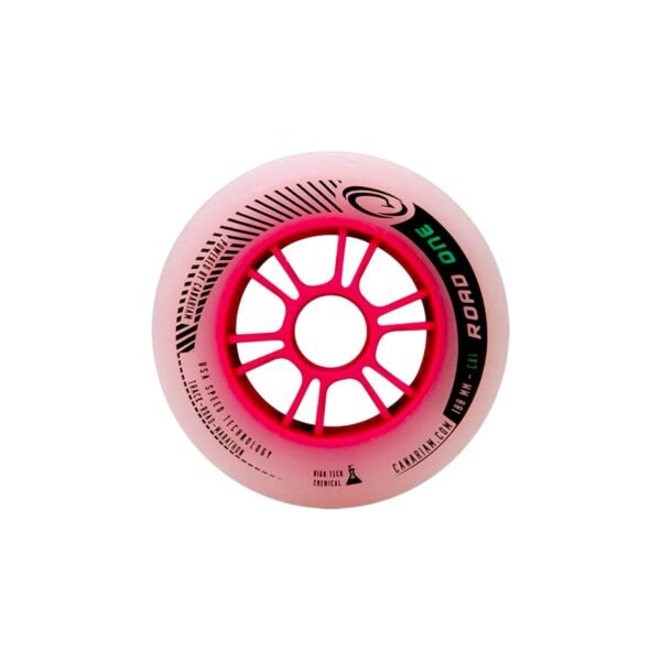 Ruedas Para Patines En Linea De Goma Profesionales Canariam Road One Fucsia