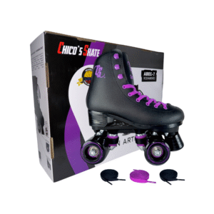 Photoroom_20250903_123716 Patines 4 Ruedas Artisticos Chicos Skate Polimero Morado