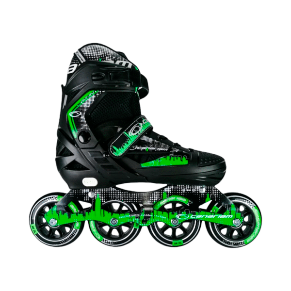 Patines En Linea Ajustables Canariam Roller Team Verde