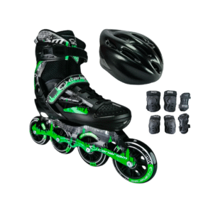 Patines En Linea Ajustables Combo Canariam Roller Team Verde