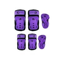Combo Protecciones De Patinaje Roller Points Lila