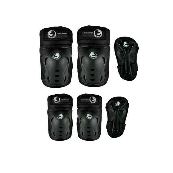 Combo Protecciones De Patinaje Roller Points Negro