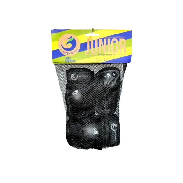 Combo Protecciones De Patinaje Roller Points Negro