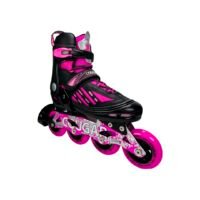 Patines En Linea Ajustables Combo Cougar Ruedas Grandes Fucsia