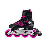 Patines En Linea Ajustables Combo Cougar Ruedas Grandes Fucsia