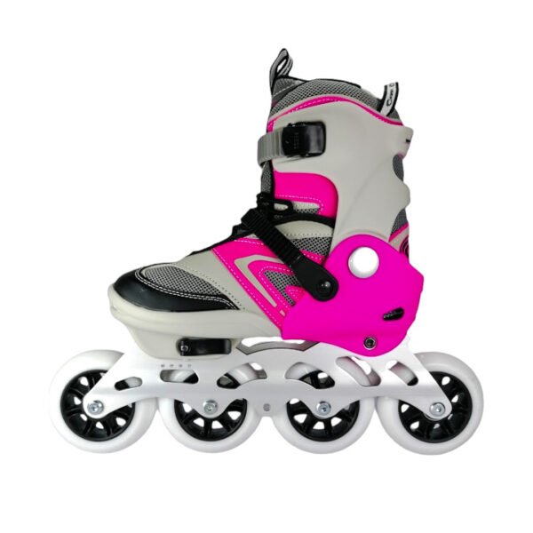 Patines En Linea Ajustables Combo Canariam Speed Bolt Fucsia