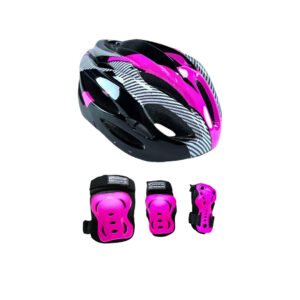 Combo Protecciones De Patinaje Sport Balance Fucsia