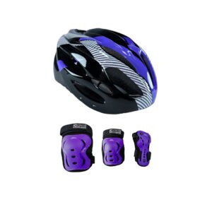 Combo Protecciones De Patinaje Sport Balance Morado