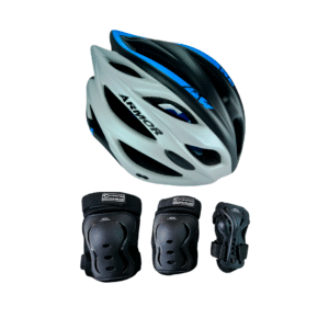 Combo Protecciones De Patinaje Armor Azul