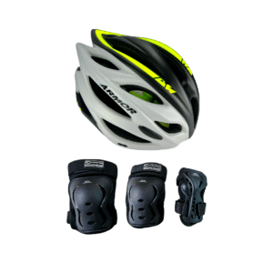 Combo Protecciones De Patinaje Armor Verde
