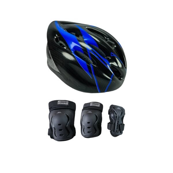 Combo Protecciones De Patinaje Basic Aerodynamic Azul