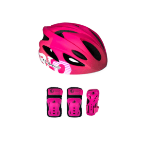 Combo Protecciones De Patinaje Roller Points Rosa