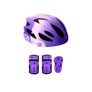 Combo Protecciones De Patinaje Roller Points Lila