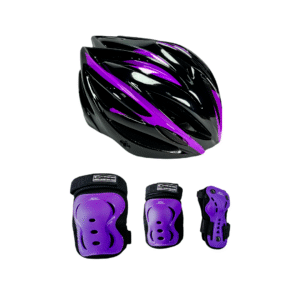 Combo Protecciones De Patinaje Twister Morado