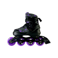 KIT CHICOS MORADO 4 Patines En Linea Ajustables Kit Chicos Skate Morado